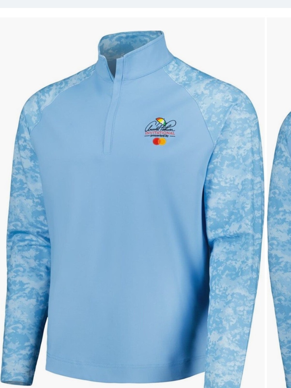 FOOTJOY Light Blue Arnold Palmer
Invitational Camo Block Raglan 1/4-Zip Jacket